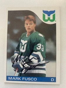 Mark Fusco autographed 1985 Topps hockey card #74 - Picture 1 of 2