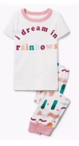 Gymboree Girls I Dream In Rainbows Pjs 2018 Nwt Size 3 - Picture 1 of 1