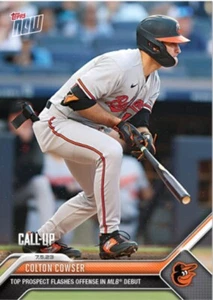 Colton Cowser - 2023 MLB TOPPS AHORA #529 destella ofensiva en debut preventa - Imagen 1 de 2