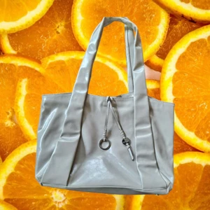 Calvin Klein Hana Shiny White Faux Leather Shoulder Bag/Tote - Picture 1 of 7