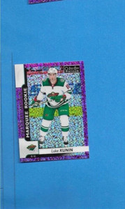 2017-18 OPC Platinum Minnesota Wild Luke Kunin Violet Pixels RC card #178 17-18