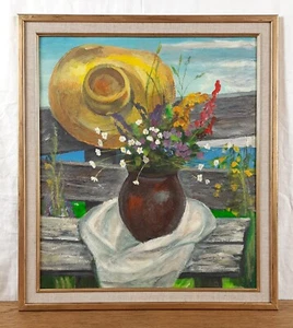 Pintura al óleo original, artista ucraniano, bodegones, verano, pintura vintage - Imagen 1 de 10