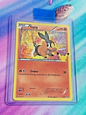 Holo Foil Tepig Floink - 13/25 English Pokemon 25th Anniversary Mcdonalds - Bild 1 von 2