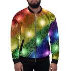 Rainbow Bomber Jacket Rainbow All Over Print Sparkling Unisex Jacket