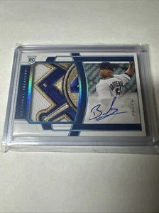 2020 Brusdar Graterol Auto National Treasures Jumbo Jackie Robinson Patch 1/1 - Picture 1 of 2