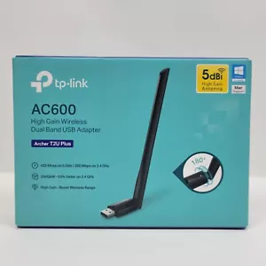 TP-Link AC600 USB WiFi Adapter for PC (Archer T2U Plus) Wireless Network Adapter - Afbeelding 1 van 3