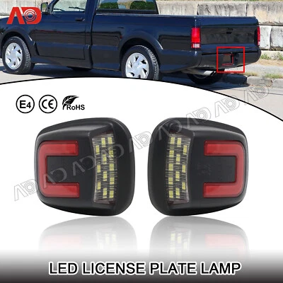 2x For 91-02 GMC C/K 1500 2500 3500 FULL LED License Plate Light White +Red Lamp - Image 1 of 4
