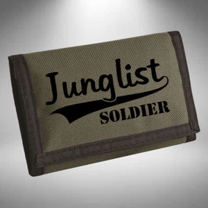 Junglist Soldier Wallet Jungle Drum n Bass  Jungle Old Skool Rave Legend - Picture 1 of 10