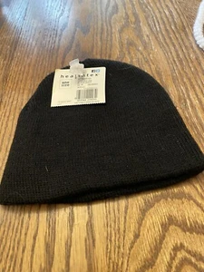Healhtex Black Winter Hat Beanie Child's Infant Cap Knit Boys Girls Toddler - Picture 1 of 1