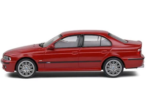 2003 BMW E39 M5 Imola Red 1/43 Diecast Model Car by Solido - Picture 1 of 5