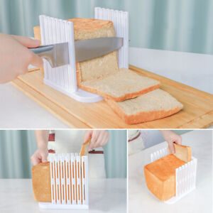 Bread Slicer Toast Slicing Cutting Guide Mold Loaf Practical Tool Kitchen Home