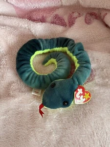 TY Beanie Babies - Hissy The Snake 1997 Retired With Tags - Picture 1 of 4