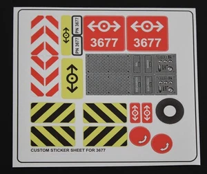 Hoja de pegatinas de repuesto Custom Pegatin 3677 para tren - Imagen 1 de 1