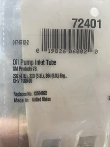 Engine Oil Pump Pickup Tube O-Ring Fel-Pro 72401 - Picture 1 of 4