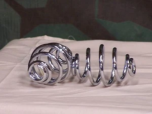 Chopper, Bobber 3" Taper Wound Chrome Seat Springs. - Picture 1 of 1