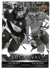 23/24 2023 UPPER DECK SERIES 1 HOCKEY UD CANVAS BLACK & WHITE C1-C90 U-Pick List