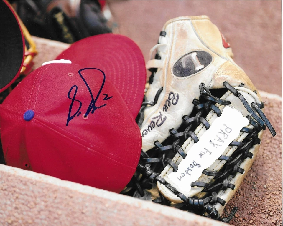 Foto de béisbol 8x10 firmada por Ben revere autografiada por los Filis de Filadelfia certificado de autenticidad Foto 1 de 1