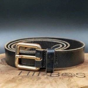 Vanzetti Vintage Womens Leather Belt Black Size 38 - Picture 1 of 7