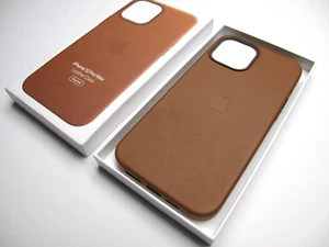 Apple Leather Case with MagSafe for iPhone 12 Pro Max (MHKL3ZM/A) - Saddle Brown - Picture 1 of 5