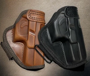 CEBECI ARMS Right Hand Brown Black Reinforced Open Top OWB Belt Holster - CHOOSE - Picture 1 of 14