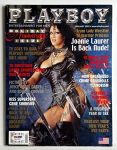 Chyna Signed 2002 January Playboy Magazine WWE Wrestling PSA 7A12609 - Picture 1 of 3