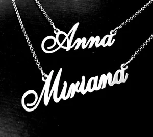 Collana donna argento 925  personalizzabile con nome tutti realizzabili  - Foto 1 di 10