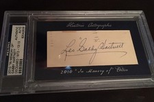 2010 HA HISTORIC AUTOGRAPHS IN MEMORY OF GABBY HARTNETT AUTO 13/13 PSA/DNA HOF
