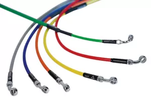 TUBO FRENO ANTERIORE IN TRECCIA KAWASAKI KX 250 F 2006-2011 VENHILL VERDE  - Imagen 1 de 1