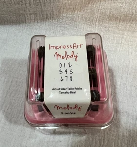 IMPRESSART Melony Number Metal STAMP KIT 3MM Stanzset 9 Stück SC1127AM - Bild 1 von 4