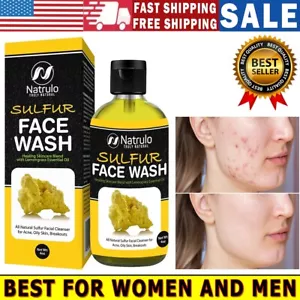 10% Sulfur Face Wash for Oily & Acne-Prone Skin, Facial Cleanser for Women & Men - Picture 1 of 8