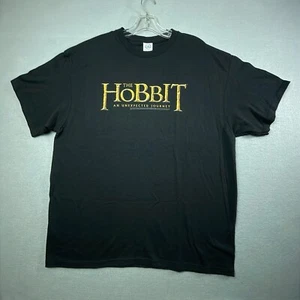 Vintage The Hobbit Unexpected Journey Movie T-Shirt Lord Of The Rings Promo XL - Picture 1 of 7
