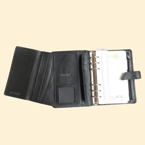 Organizer Agenda GREENWITCH Personal + Portafoglio Made In Italy In Pelle Nera - Foto 1 di 11