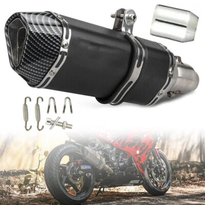 Slip-on Motorcycle 51mm Exhaust Muffler Tail Pipe DB Killer For GSXR750 YZF R6 - Image 1 of 4