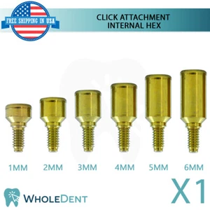 X1 Klick Aufsatz Abutment abnehmbar Dental Int Hex Dental  - Bild 1 von 3