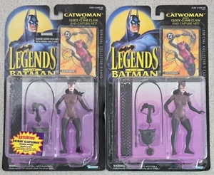 LEGENDS OF BATMAN CATWOMAN SET OF TWO ACTION FIGURES + OFFICIAL COLLECTOR CARDS - Picture 1 of 4