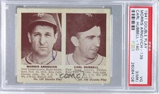 1941 Double Play R330 Morrie Arnovich Carl Hubbell #139-140 PSA 3 HOF
