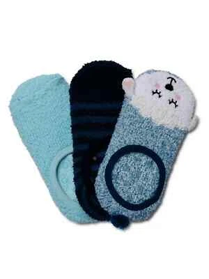 Secret Treasures Mujer Acogedor Forro Difuso Calcetines 3 Pares Zapato 4-10 Azul Cordero  Foto 1 de 3