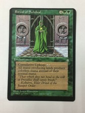 MISCUT/OFF-CENTER - Ritual of Subdual MTG MISPRINT/ERROR Ice Age NM