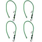 4 Pack Nylon Bungee Hook Strap 24 Inch Bungee Cord Hooks Camping Tarps