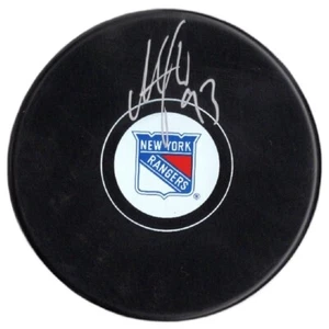 Mika Zibanejad autographed signed puck NHL New York Rangers JSA COA - Picture 1 of 2