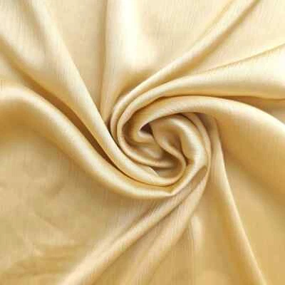 Tecido de cetim enrugado 58"" de largura por jarda crepe plissado Charmeuse material chiffon - Imagem 1 de 4