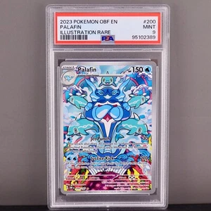 Pokémon Llamas de Obsidiana 2023 Ilustración Palafina Raro PSA 9 ¡Spalpicaduras Heroicas! - Imagen 1 de 2