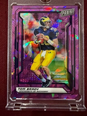 Tom Brady 2019 Panini National VIP Purple Cracked Ice 9/99 - Image 1 of 2