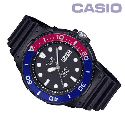 CASIO MRW-230HJ-1E2JF Divers Style Watch 100m (10ATM) Red/Blue Bezel - image 1 of 3