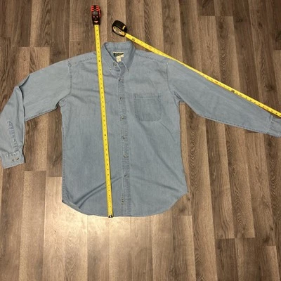 vintage crest signature collection demin shirt cotton Size 16.5/37T - Image 1 of 4