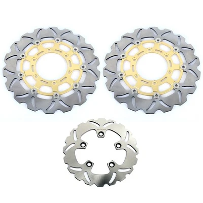 Front Rear Brake Rotors For Suzuki GSXR 600 GSXR 750 2008-23 GSXR 1000 2009-2016 - Image 1 of 4