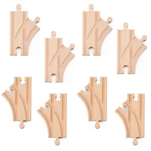 Confezione Set Espansione Treno In Legno 8X 3.5 Binari Interruttore Curvo con Thomas Chugg... - Foto 1 di 4