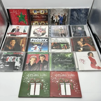 CHRISTMAS CD LOT OF 18: Mariah Carey, Pentatonix, Jewel, Various Compilations VG Foto 1 de 4