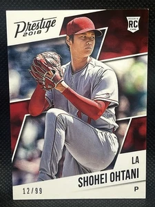 2018 PANINI PRESTIGE #28 SHOHEI OHTANI GOLD PARALLEL (RC) ROOKIE 12/99 - Picture 1 of 2