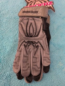 Spiderz Endite Batting Gloves Softball - Gray Black - Adult Medium Pair - Picture 1 of 6